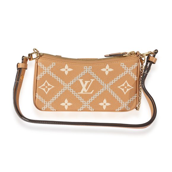 Louis Vuitton Arizona Cream Empreinte Broderies Easy Pouch On Strap - Picture 5 of 8